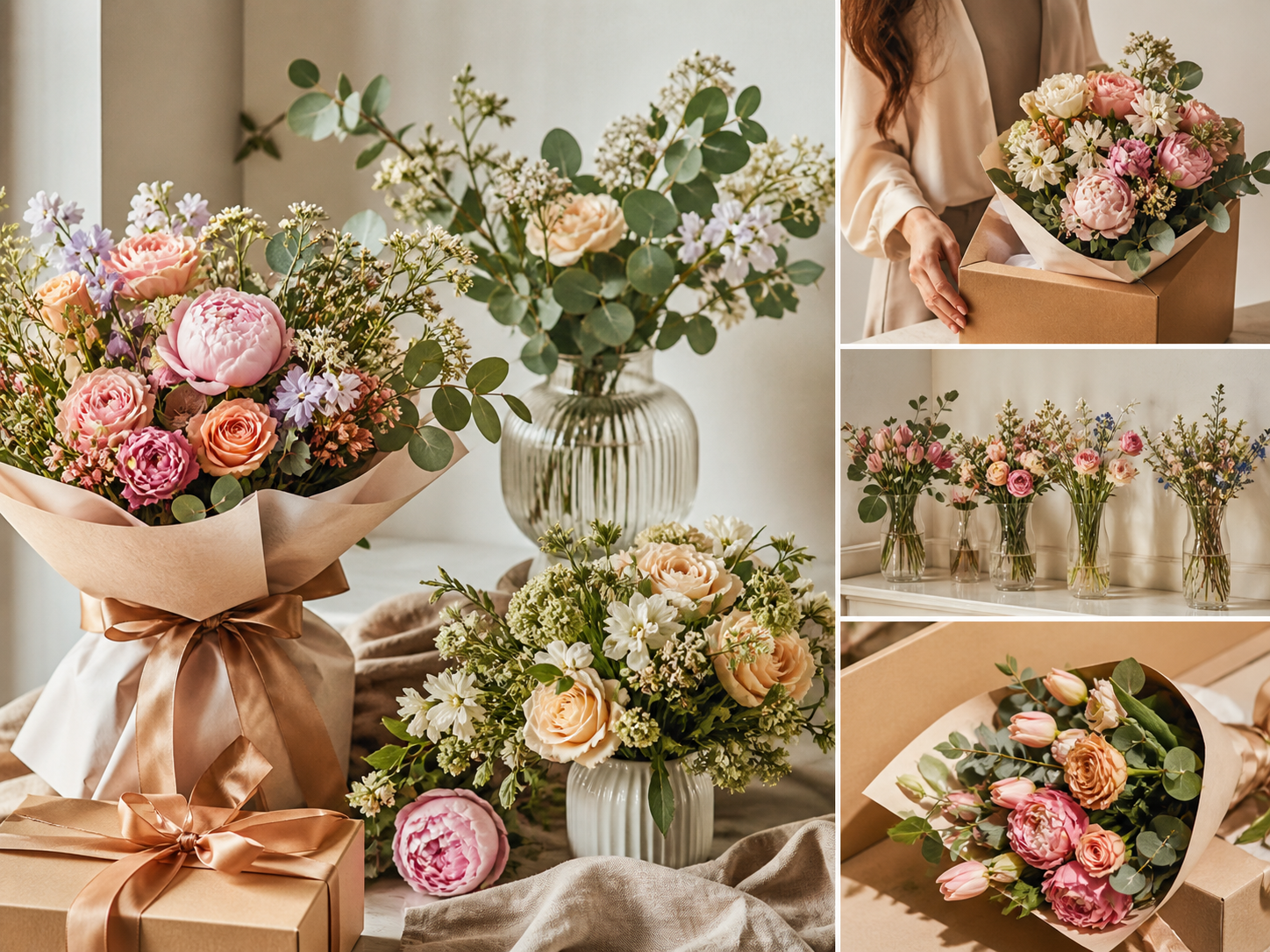 Bouquet de fleurs fraîches pour abonnement floral